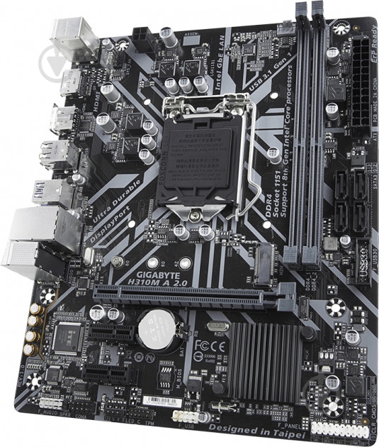 Материнская плата Gigabyte H310M A 2.0 (Socket 1151, Intel H310, mirco ATX) - фото 3 Материнская плата Gigabyte H310M A 2.0 (Socket 1151, Intel H310, mirco ATX) - фото 3