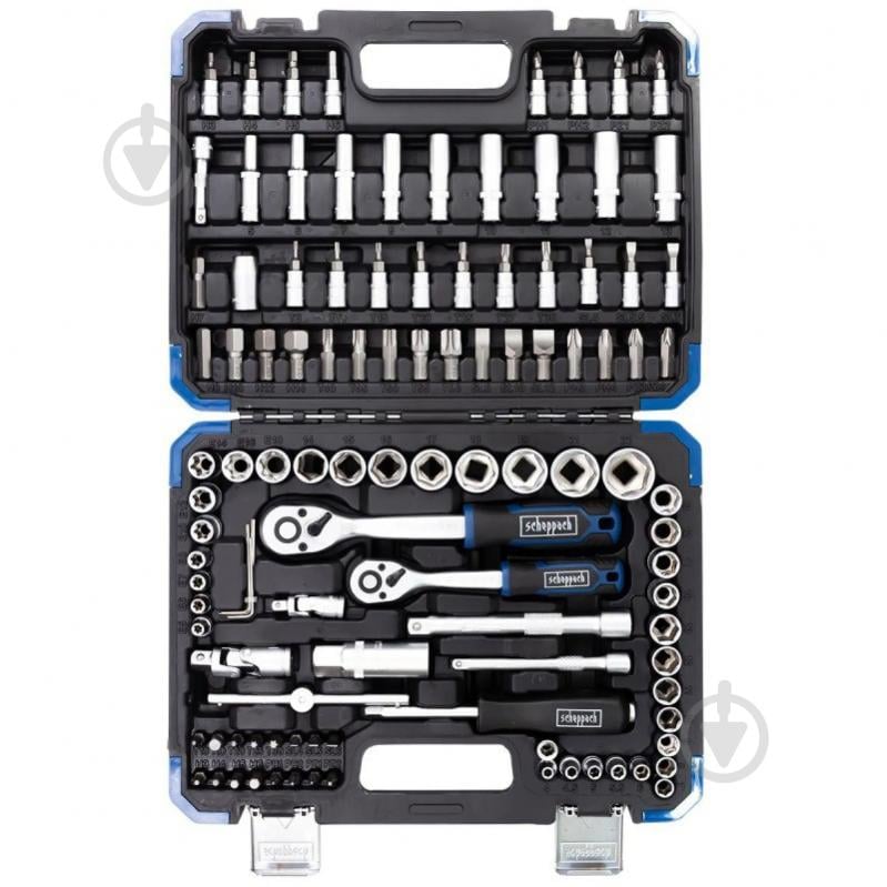 Набор ручного инструмента Scheppach 1/4'', 3/8'' (6гр.) 108 шт. SCH-41082-5DS - фото 2