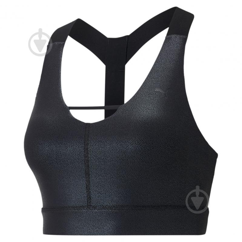 Бра Puma Mid Impact Pearl Bra 51956301 р.M черный - фото 1