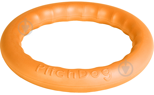 Іграшка для собак PitchDog кільце для апортування d 20 см помаранчеве - фото 2