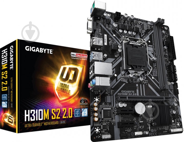 Материнская плата Gigabyte H310M S2 2.0 (Socket 1151, Intel H310, mirco ATX) - фото 5