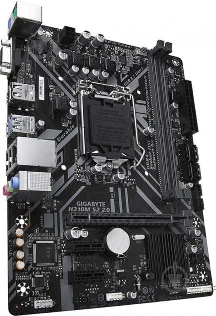 Материнская плата Gigabyte H310M S2 2.0 (Socket 1151, Intel H310, mirco ATX) - фото 2
