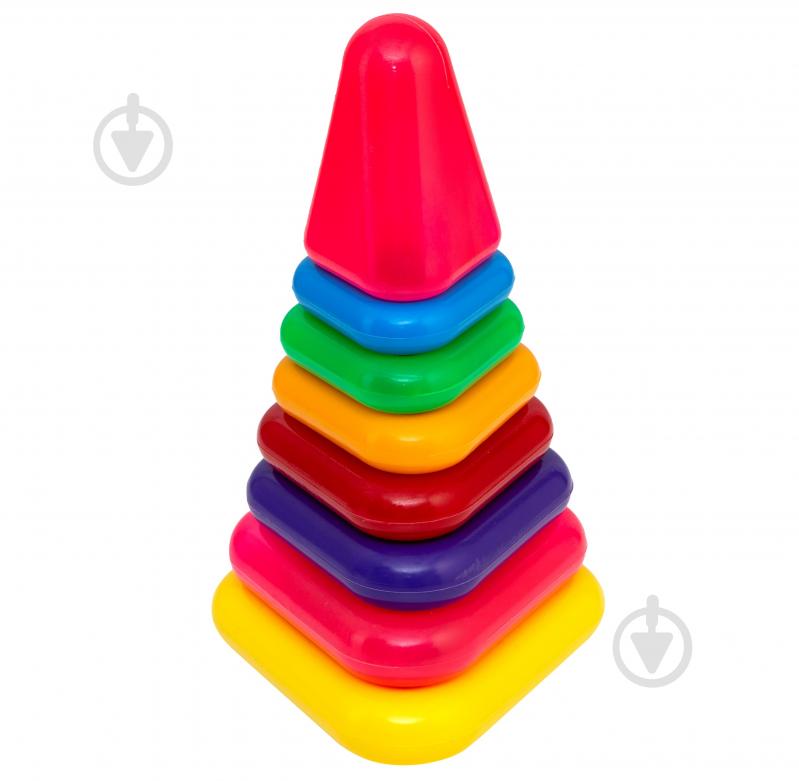 Игрушка-пирамидка Bamsic треугольная №6 1810 - фото 1