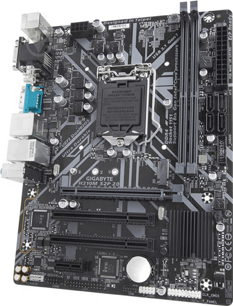 Материнська плата Gigabyte H310M S2P 2.0 (Socket 1151, Intel H310, mirco ATX) - фото 3