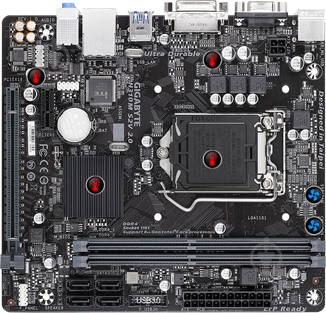 Материнська плата Gigabyte H310M S2V 2.0 (Socket 1151, Intel H110, mirco ATX) - фото 5