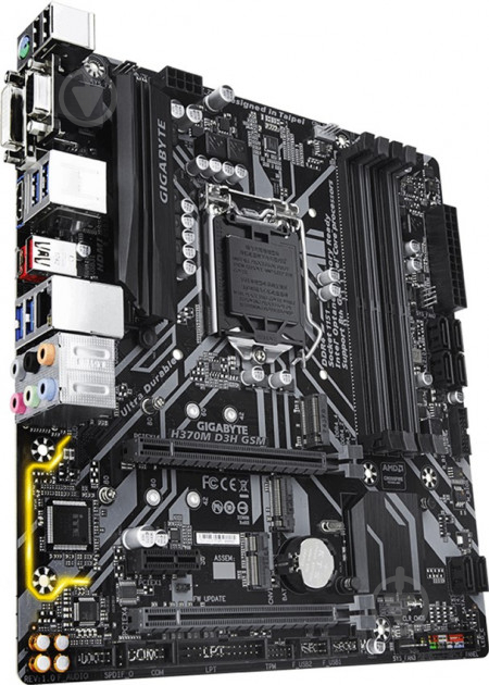 Материнська плата Gigabyte H370M D3H GSM (Socket 1151, Intel H370, mirco ATX) - фото 2