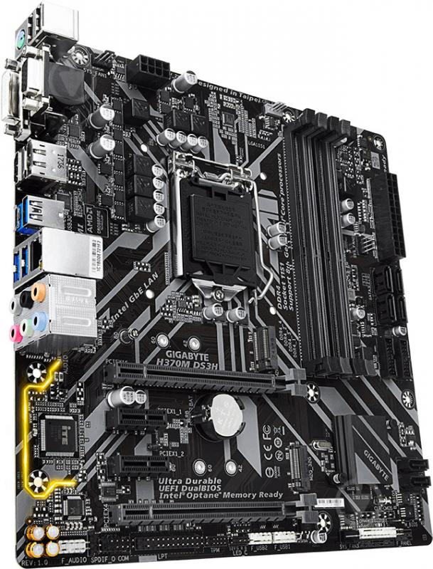 Материнская плата Gigabyte H370M DS3H (Socket 1151, Intel H370, mirco ATX) - фото 3