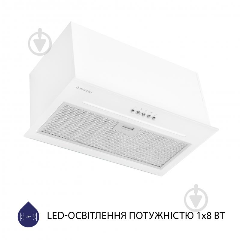 Вытяжка Minola HBI 5664 WH GLASS 1000 LED Line полновстраиваемая - фото 5