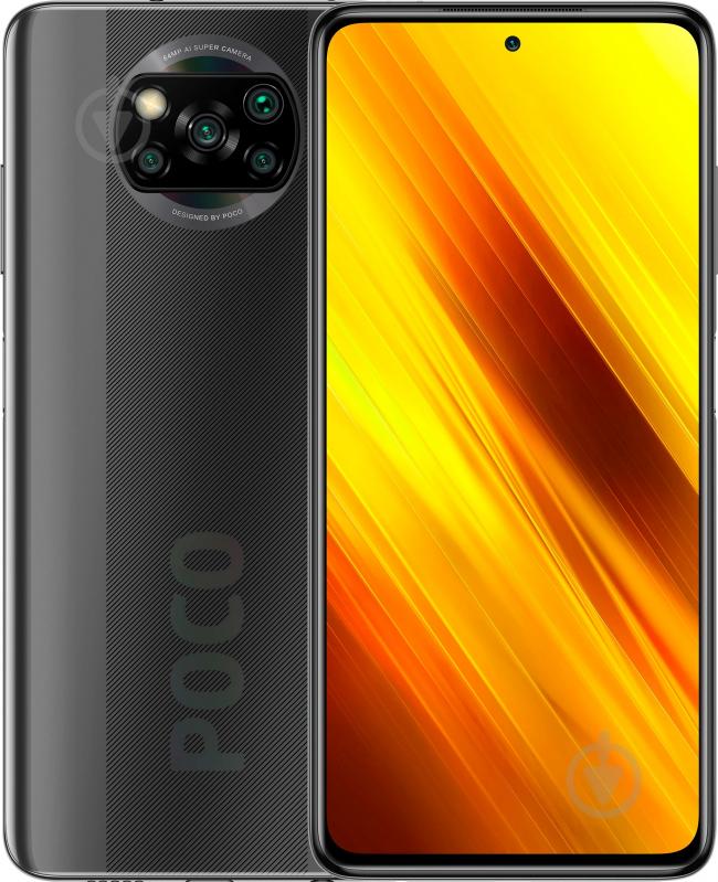 Смартфон Poco X3 6/128GB shadow gray (691533) - фото 1