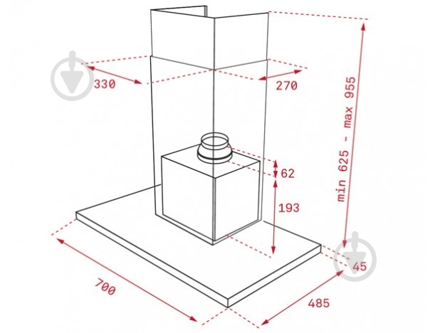 Витяжка Teka DLH 786 T - фото 3