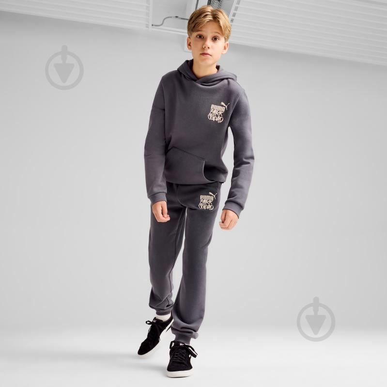 Штани Puma ESS+ MID 90S SWEATPANTS FL B 68187869 р. 128 сірий - фото 5