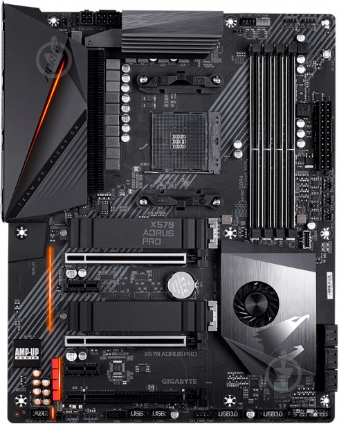 Материнская плата Gigabyte X570 AORUS PRO (Socket AM4, AMD X570, ATX) - фото 1 Материнская плата Gigabyte X570 AORUS PRO (Socket AM4, AMD X570, ATX) - фото 1