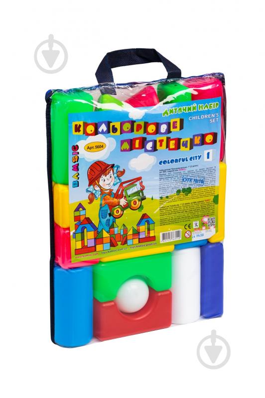 Игрушка-конструктор Bamsic Цветной городок - 1 5604 - фото 2