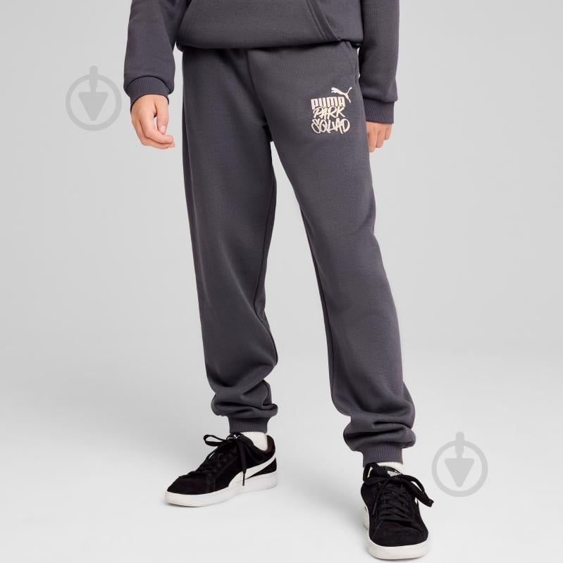 Брюки Puma ESS+ MID 90S SWEATPANTS FL B 68187869 р. 140 серый - фото 3