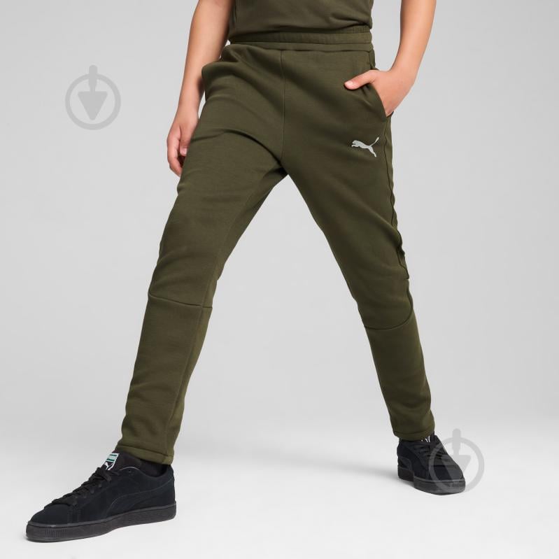 Штани Puma EVOSTRIPE PANTS DK B 68180470 р. 140 хакі - фото 3