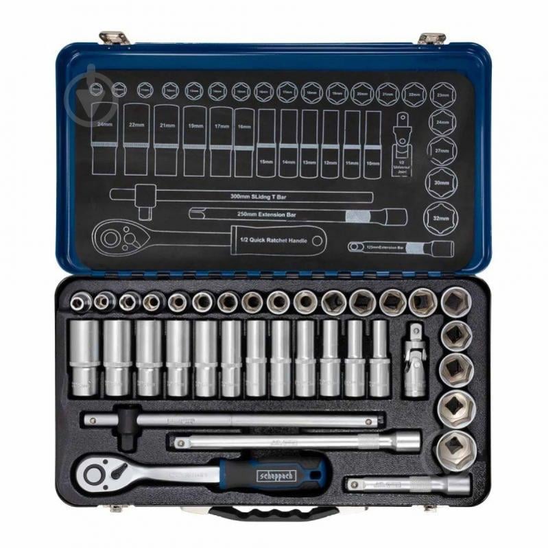 Набор ручного инструмента Scheppach 36 шт. SCH-4362M - фото 3 Набор ручного инструмента Scheppach 36 шт. SCH-4362M - фото 3