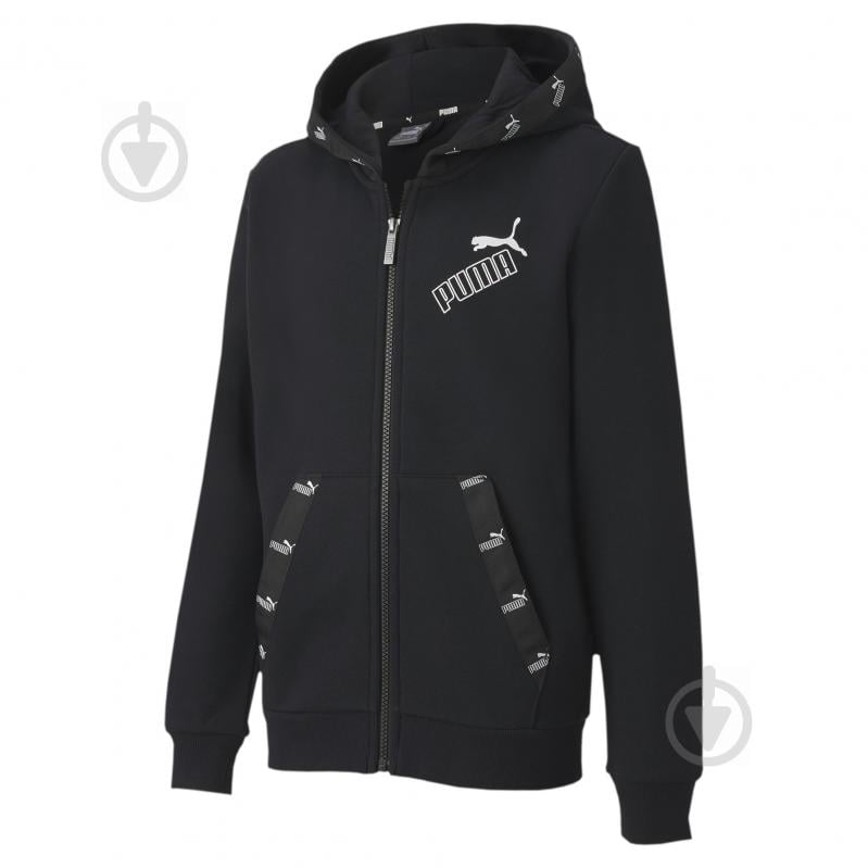 Джемпер Puma Amplified Full-Zip Hoodie 58324201 чорний - фото 1