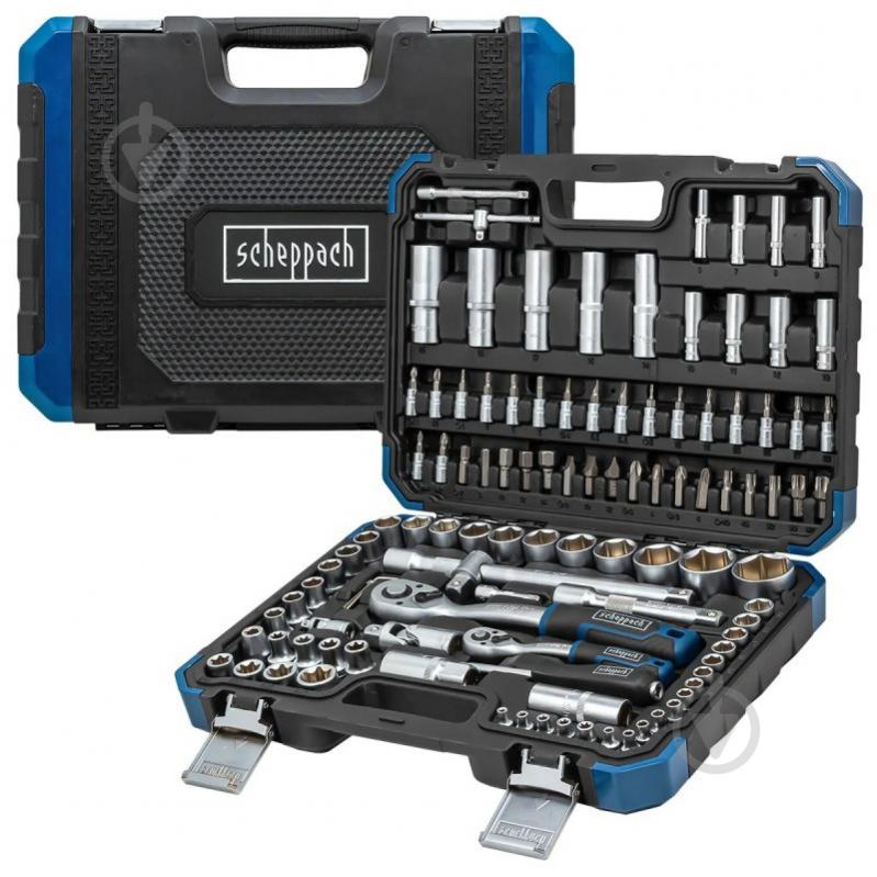 Набор ручного инструмента Scheppach 1/2'',1/4''(6гр.)(4-32мм) 108 шт. SCH-41082-5 - фото 3 Набор ручного инструмента Scheppach 1/2'',1/4''(6гр.)(4-32мм) 108 шт. SCH-41082-5 - фото 3