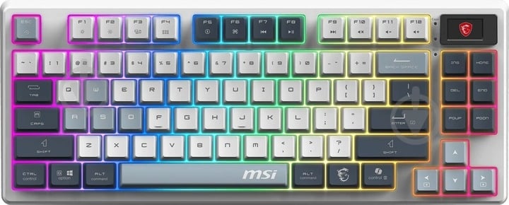 Клавиатура беспроводная MSI FORGE GK600 TKL W SKY UA (S11-43UAP01-HH9) White