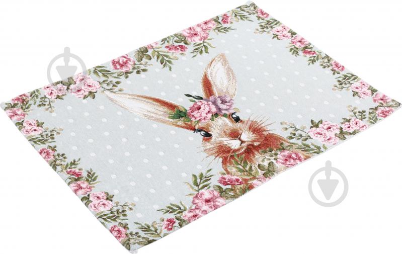 Серветка Lefard гобеленова Кролик 711-076 35x45 см м'ятний - фото 4