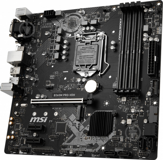 Материнская плата MSI B365M PRO-VDH (Socket 1151, Intel B365, mirco ATX) - фото 2