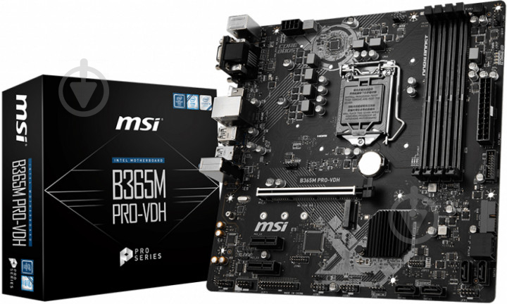 Материнская плата MSI B365M PRO-VDH (Socket 1151, Intel B365, mirco ATX) - фото 5