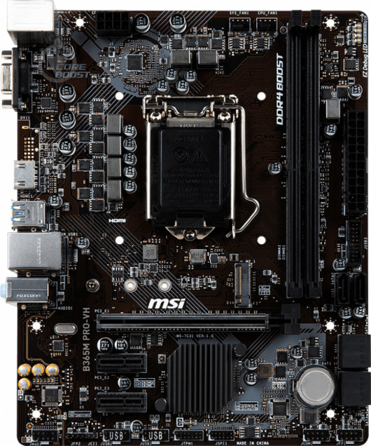 Материнська плата MSI B365M PRO-VH (Socket 1151, Intel B365, ATX) - фото 1