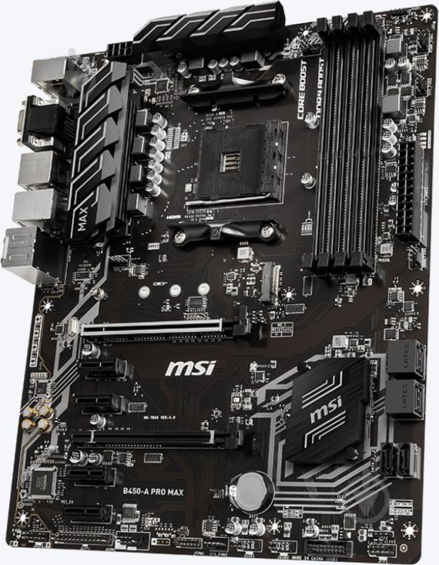 Материнська плата MSI B450-A_PRO_MAX (Socket AM4, AMD B450, ATX) - фото 2