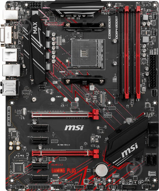 Материнская плата MSI B450 GAMING PLUS MAX (Socket AM4, AMD B450, ATX) - фото 2