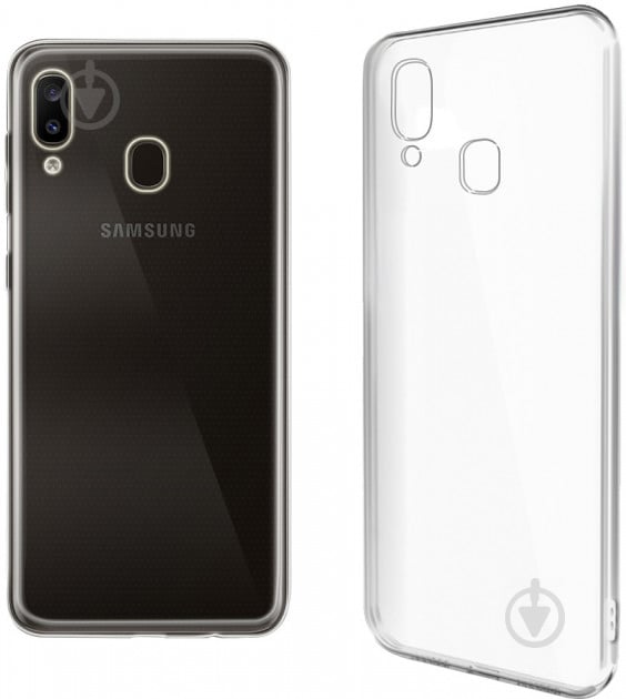 Чохол GlobalCase (TPU) Extra Slim для Samsung A20 clear - фото 1