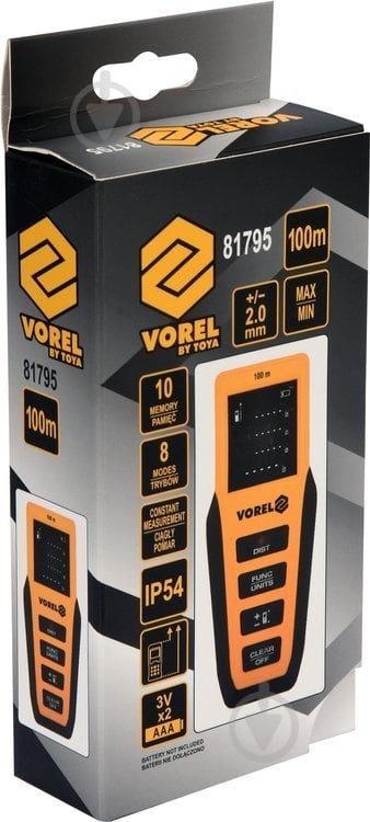 Дальномер лазерный Vorel 81795 - фото 3 Дальномер лазерный Vorel 81795 - фото 3