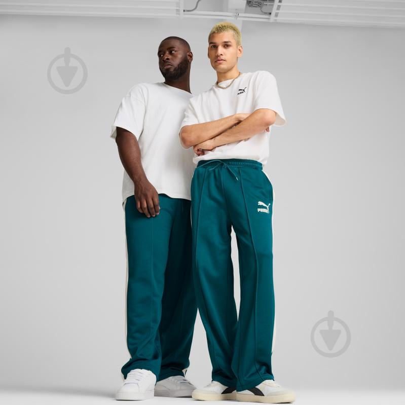 Штани Puma T7 ICONIC STRAIGHT TRACK PANTS PT 62541222 р. 2XL зелений - фото 3