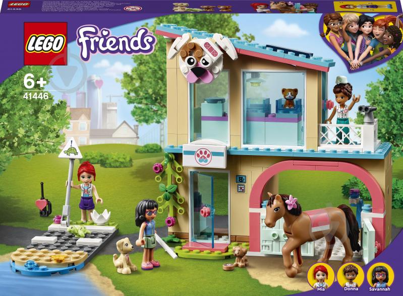 Конструктор LEGO Friends Ветеринарна клініка в Хартлейк-Сіті 41446 - фото 1