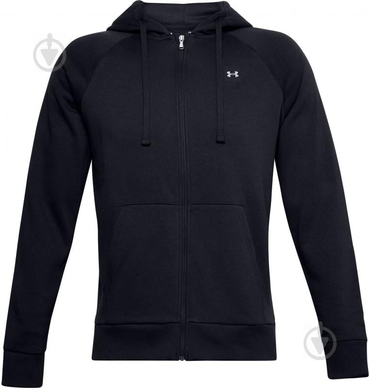 Джемпер Under Armour UA Rival Fleece FZ Hoodie 1357111-001 р. M черный - фото 1