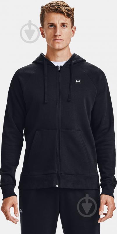 Джемпер Under Armour UA Rival Fleece FZ Hoodie 1357111-001 р. M черный - фото 3