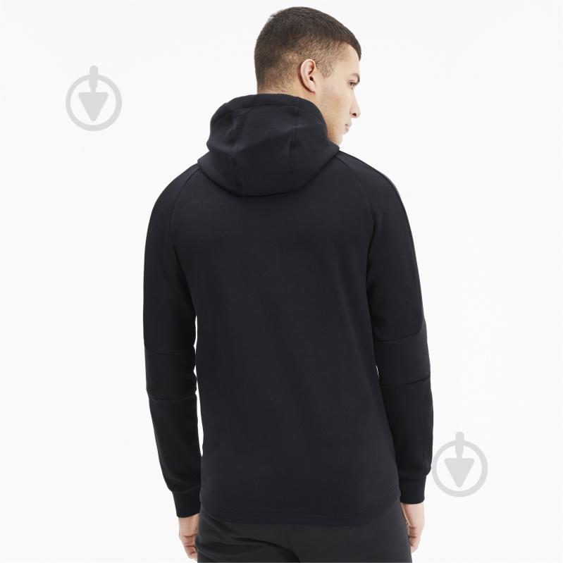 Джемпер Puma EVOSTRIPE FZ Hoodie 58346701 р. M черный - фото 4 Джемпер Puma EVOSTRIPE FZ Hoodie 58346701 р. M черный - фото 4