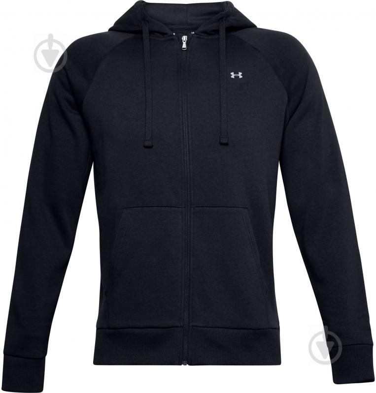 Джемпер Under Armour UA Rival Fleece FZ Hoodie 1357111-001 р. L черный - фото 1