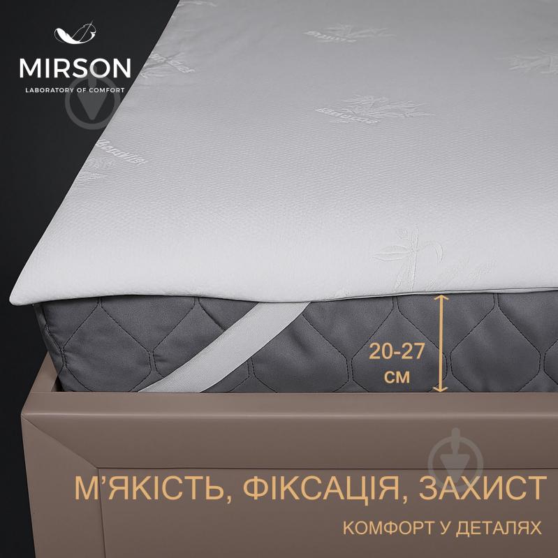 Наматрасник MirSon №1504 Julia Wool 25х90x190 см - фото 2
