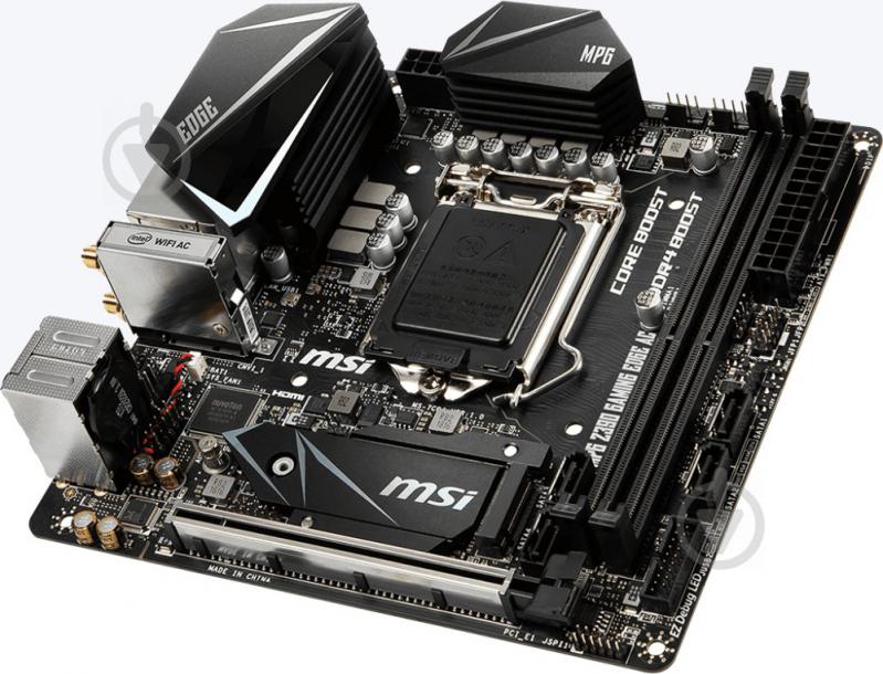 Материнська плата MSI MPG Z390I GAMING EDGE AC (Socket 1151, Intel Z390, mini ITX) - фото 2