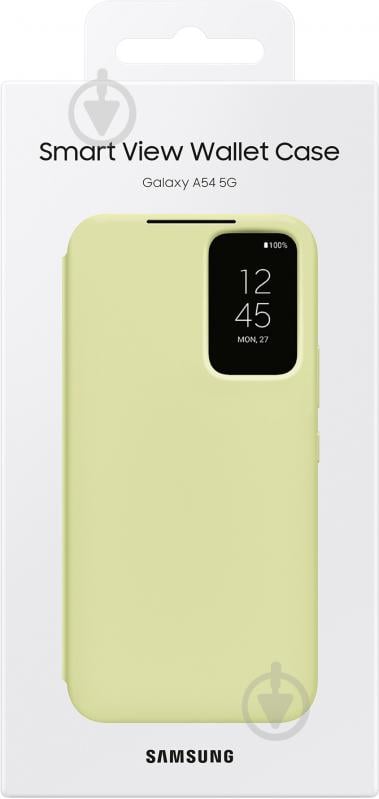 Чохол-книжка Samsung Smart View Wallet Case Lime для A54 (EF-ZA546CGEGRU) - фото 6