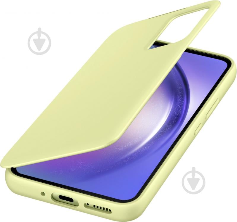 Чехол-книжка Samsung Smart View Wallet Case Lime для A54 (EF-ZA546CGEGRU) - фото 3