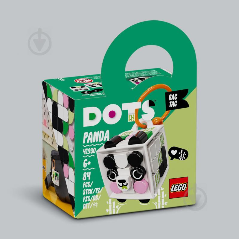 Конструктор LEGO Dots Брелок для сумочки «Панда» 41930 - фото 6