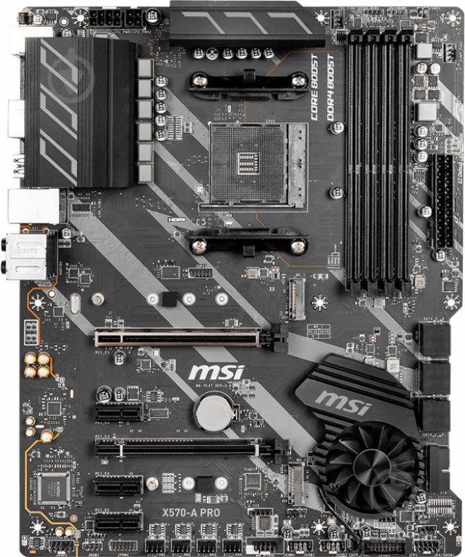 Материнська плата MSI X570-A PRO (Socket AM4, AMD X570, ATX) - фото 2