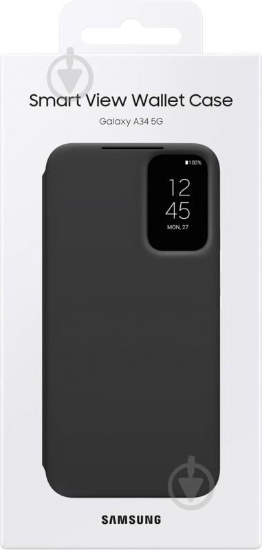 Чехол-книжка Samsung Smart View Wallet Case Black для A34 (EF-ZA346CBEGRU) - фото 6