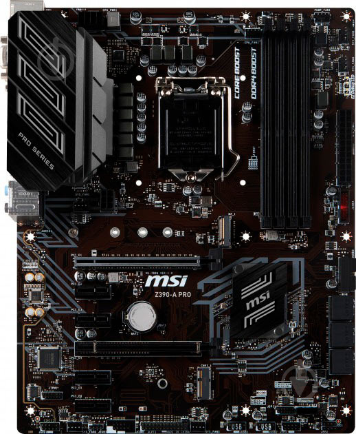 Материнская плата MSI Z390-A PRO (Socket 1151, Intel Z390, ATX) - фото 1