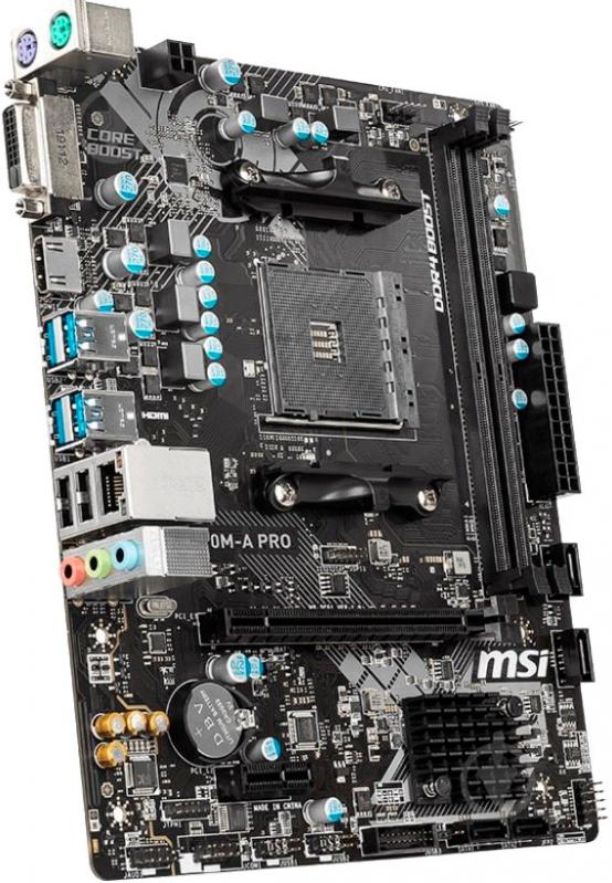 Материнская плата MSI A320M-A PRO (Socket AM4, AMD A320, mirco ATX) - фото 2