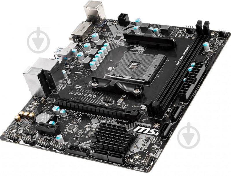 Материнская плата MSI A320M-A PRO (Socket AM4, AMD A320, mirco ATX) - фото 3