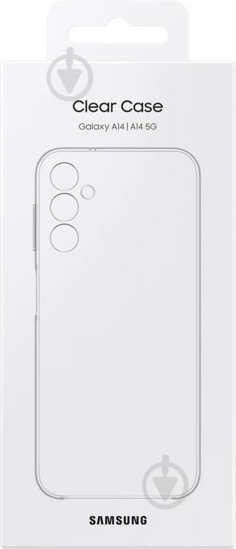 Чехол-накладка Samsung Clear Case Transparent для A14 (EF-QA146CTEGRU) - фото 6