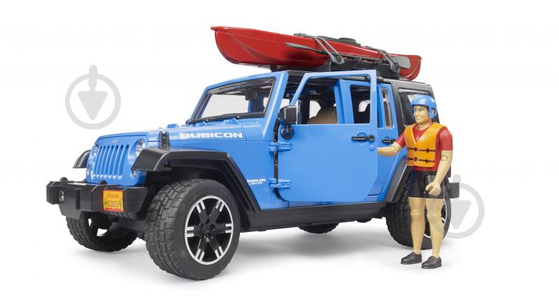 Автомодель Bruder Jeep Wrangler Rubicon Unlimited с каяком и фигуркой 1:16 02529 - фото 3