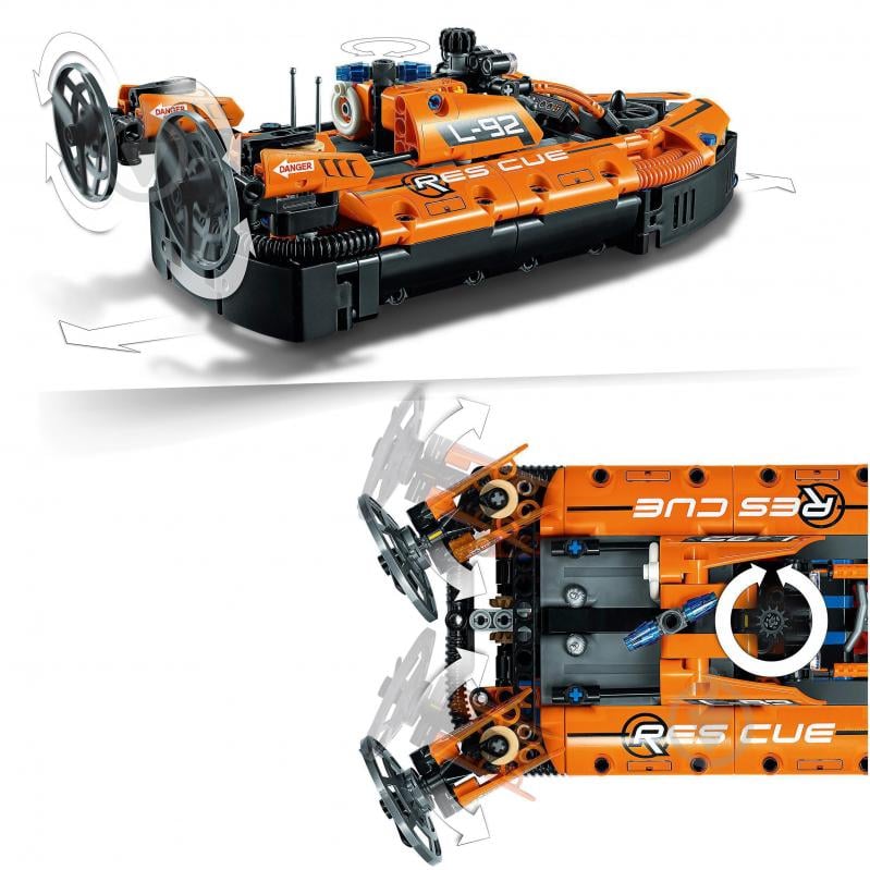 Конструктор LEGO Technic Рятувальний апарат на повітряній подушці 42120 - фото 6